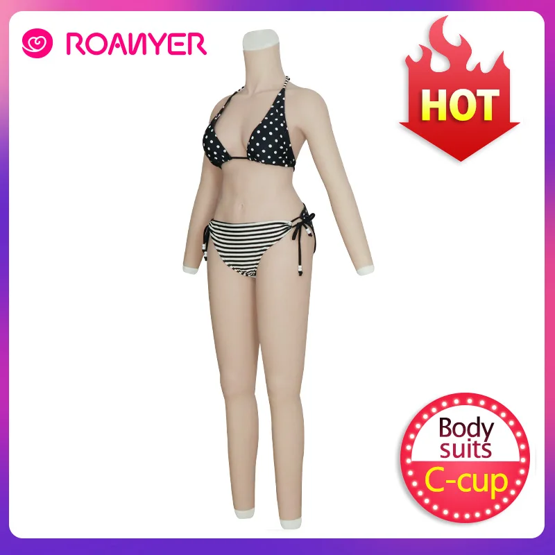 Roanyer силиконовые груди формирует shemal всего тела костюмы с руки C чашки поддельные
