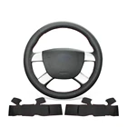 Чехол для руля из искусственной кожи для Ford Focus CC Focus C-Max Kuga Tourneo Connect Transit Connect Black