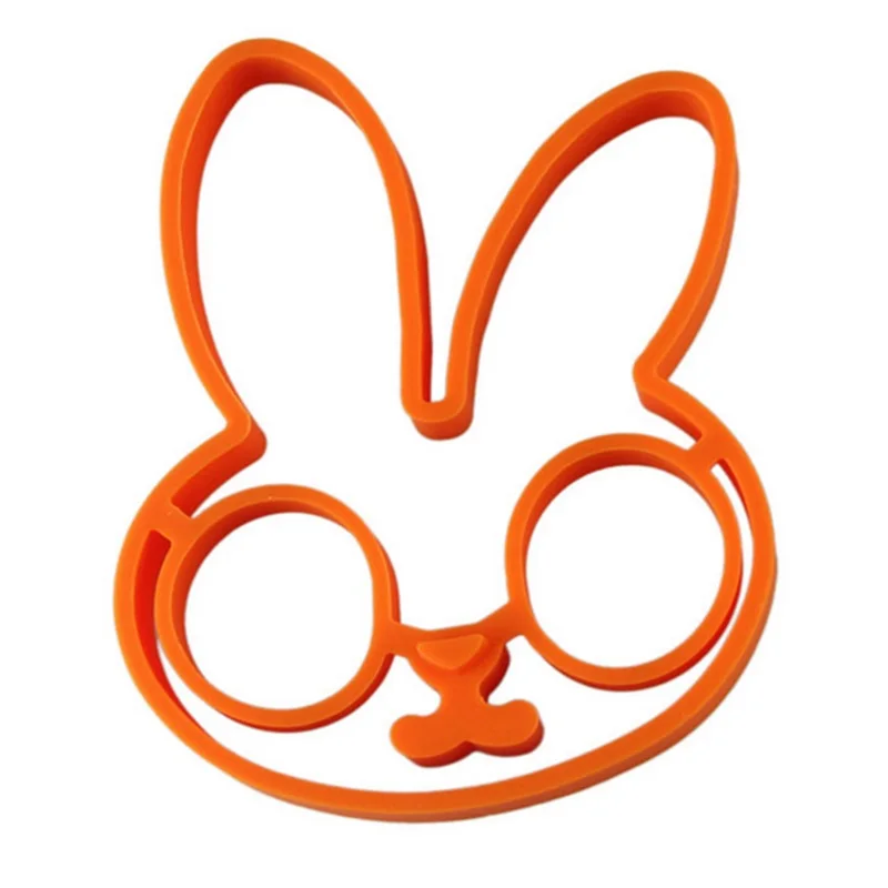 Быстро раскупаемый 1 шт. силиконовых кейсов яйцо белый кролик яиц в виде веселого