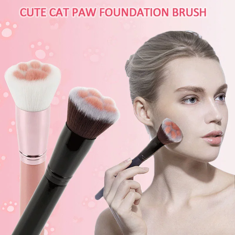 

1pcs Makeup Brushes Cute Cat Paw Unique Desig Eye Shadow Blending Professiona Concealer Foundatio Brushes Cosmetic Cleaning Tool