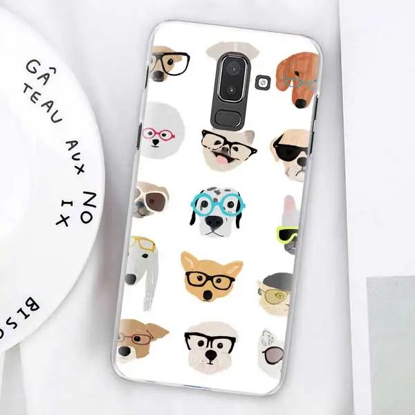 Dachshund Doxie Цветок Собака Щенок Чехлы для samsung Galaxy J4 Plus J6 Plus J8 J3 J5 J7 J5 Prime жесткий чехол - Цвет: 15
