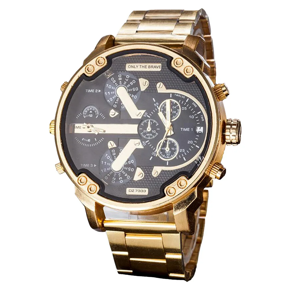 

Fashion Men's Watches Personality Big Dial Trend Watches Stainless Steel Quartz Watches