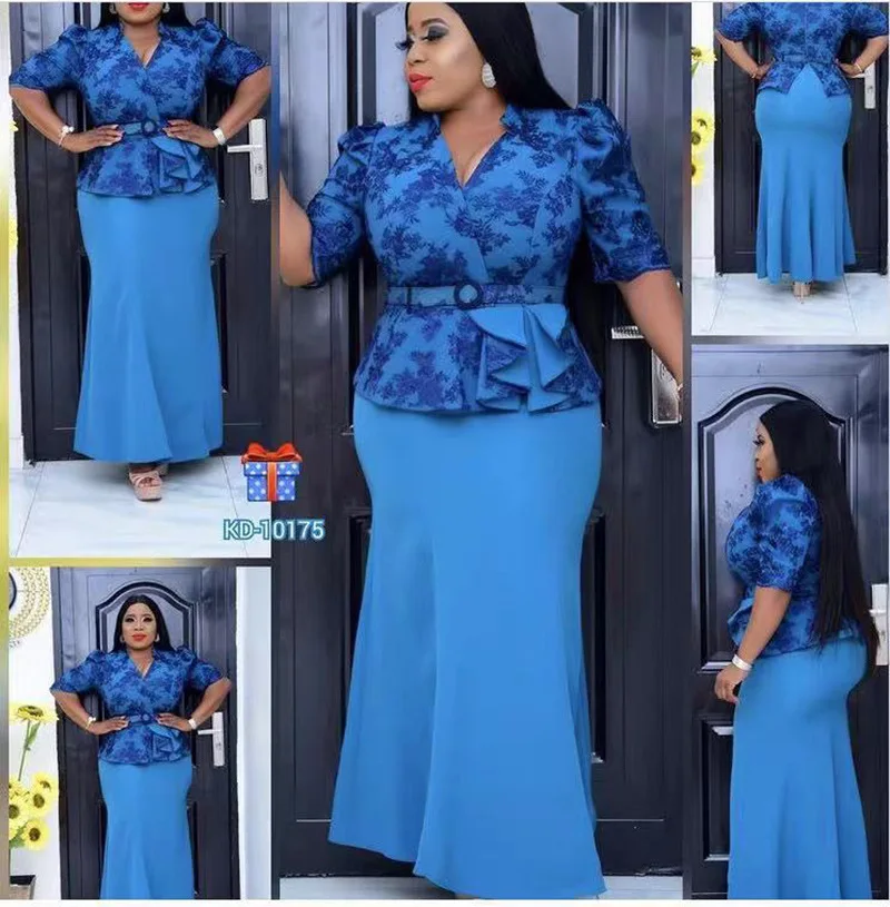 African Dresses for Women 2021 Dashiki Print Africa Dress Clothes Ankara Ladies | Тематическая одежда и униформа