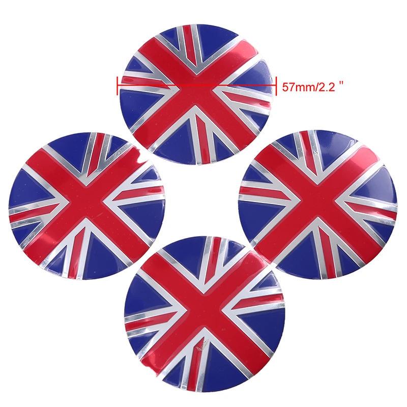 Автомобильные колпачки POSSBAY 4x57 мм с круглым колесом и центральной втулкой