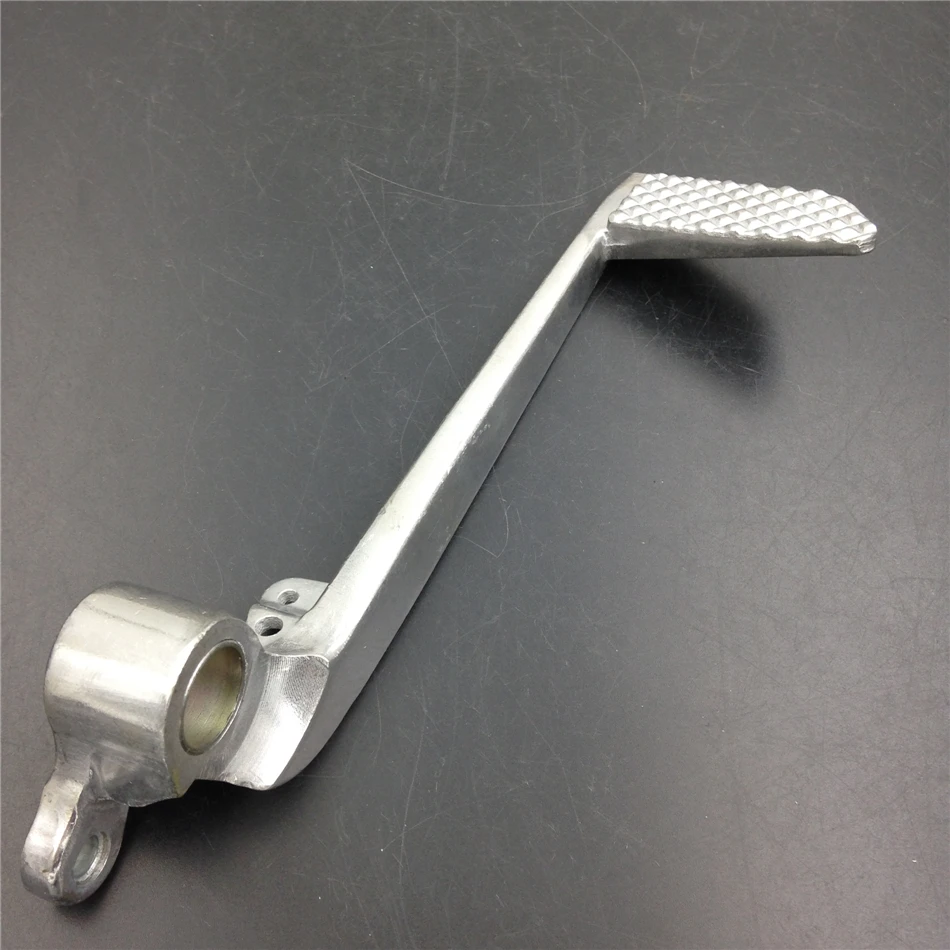 

Aftermarket Motorcycle Silver High Tensile Strength Aluminum Unfoldable Rear Brake Pedal Foot Lever chrome for yamaha