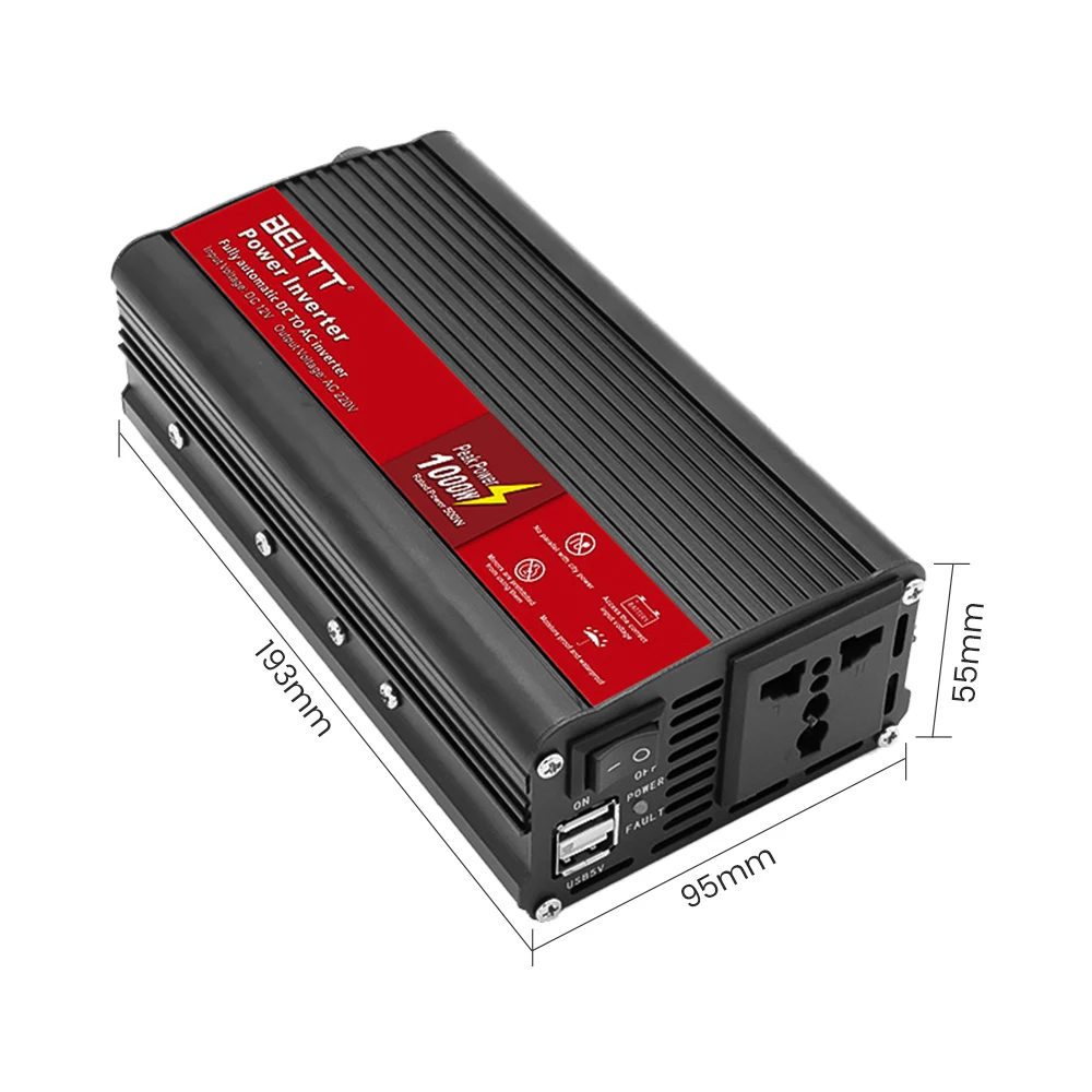 SUNYIMA12V/24 В 220 1000 Вт модифицированный синусоидальный инвертор частоты