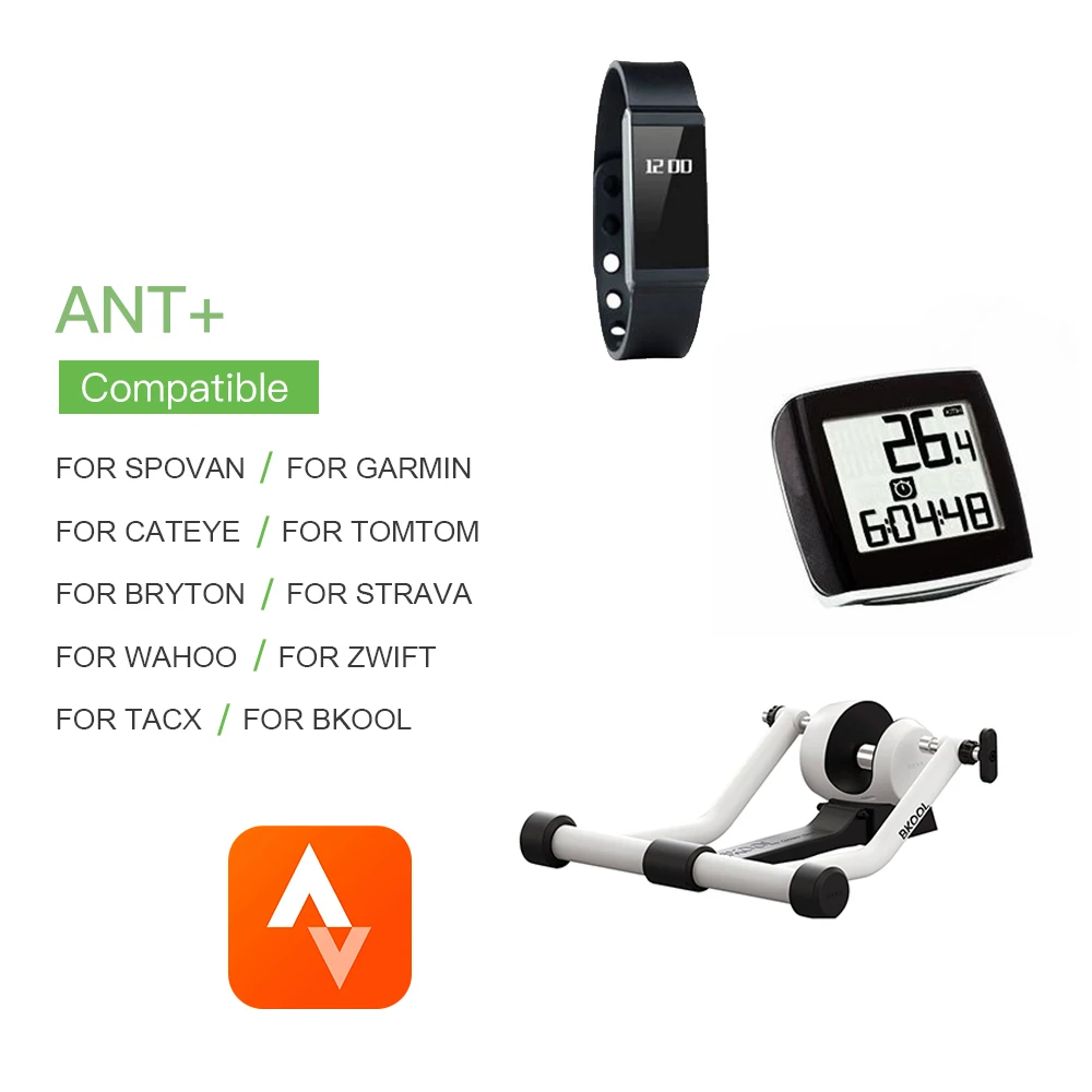Датчик скорости велосипеда/каденса 2-в-1 датчик беспроводной ANT + BT для iOS Android