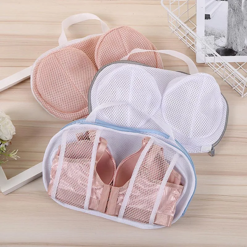 

2Pcs Washing Machine-wash Special Laundry Brassiere Bag Anti-deformation Washing Bra Mesh Bags Cleaning Underwear Sports Bra