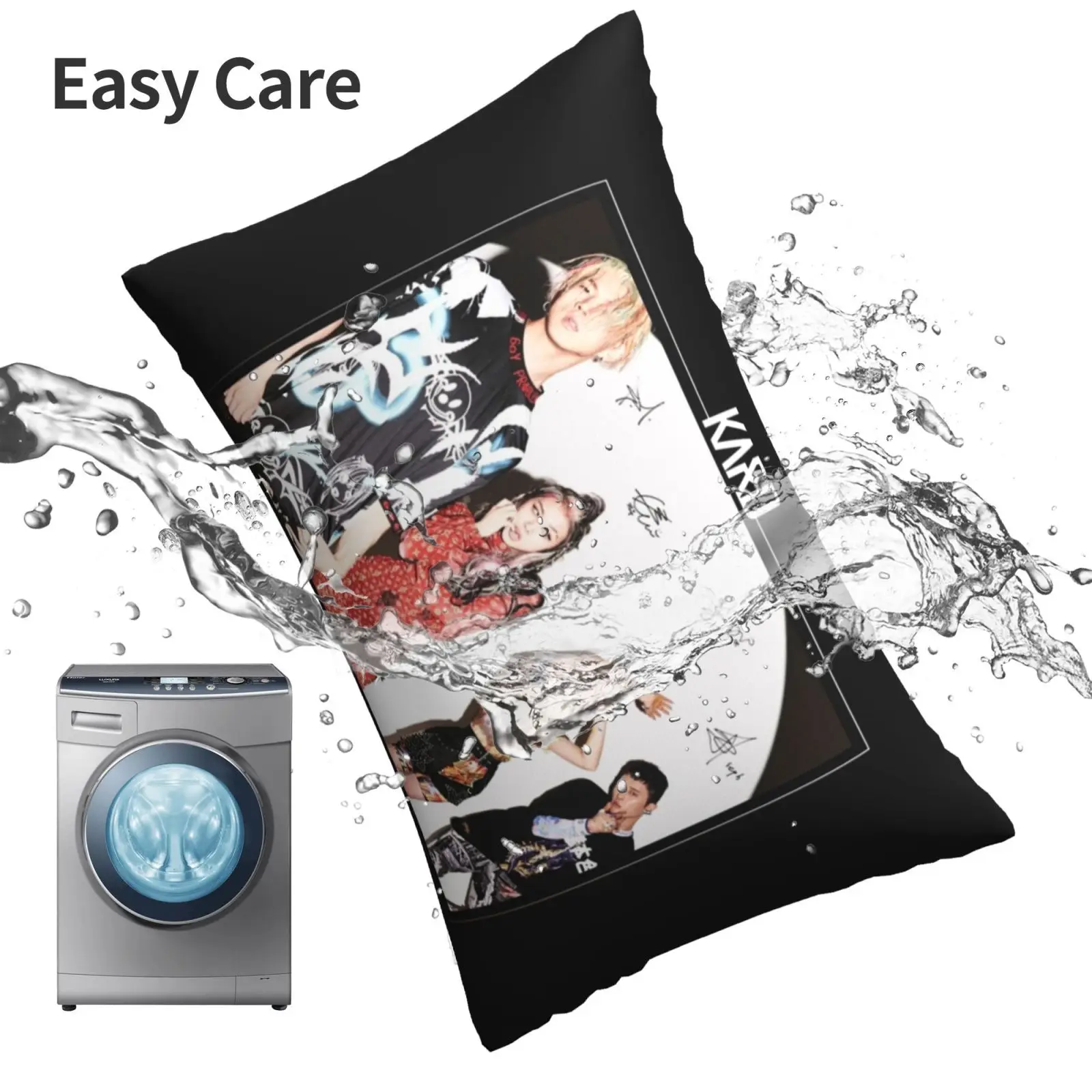 Кард? ?-Gunshot : Group (с печатными автографами) #1 Подушка Чехол 20x30 50*75 диван Ворон для