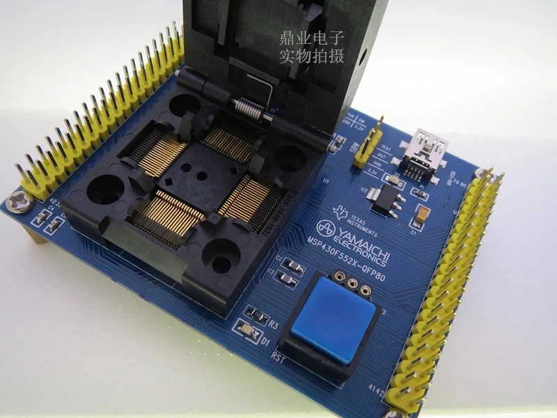 Оригинальное тестовое сиденье TI IC MSP430F5521/552X программирование сгорания MSP430F551X