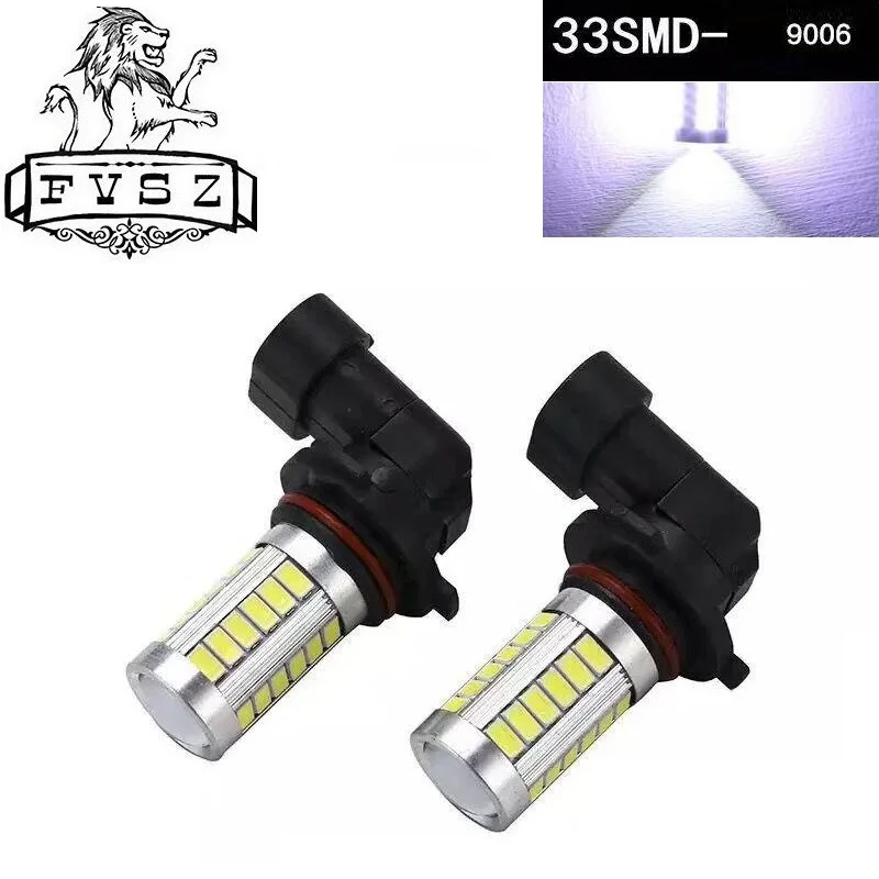 2 шт HB4 9006 автомобиль 12 V 16,5 W 6500 K 990lm 33 SMD светодиодный яркий фары Ультра Белый свет Противотуманные фары