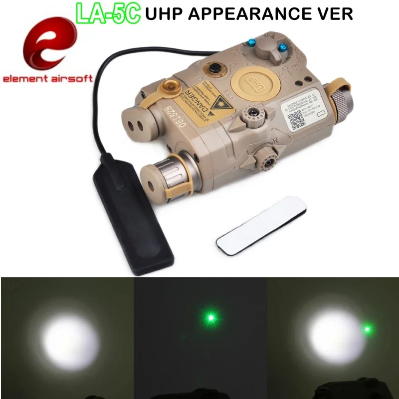 Element Airsoft LA 5C UHP внешний вид тактический фонарь вспышка Светильник ИК зеленая