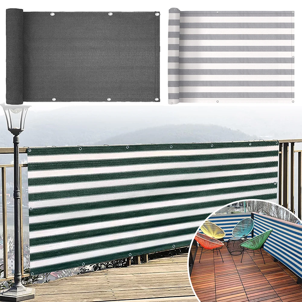 Солнцезащитная сетка чехол для ветрового забора с завязками балкона сада экрана