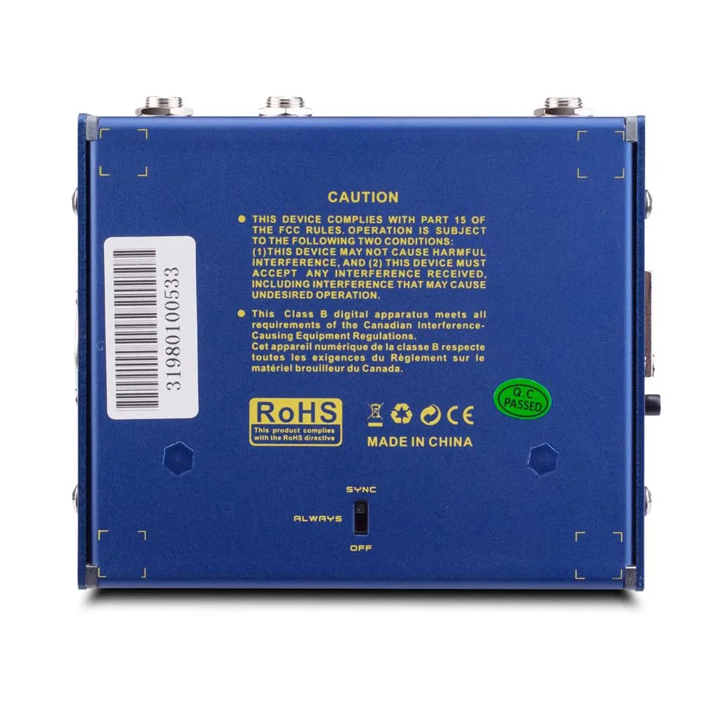 Педаль для мультиэффектов JOYO CAB BOX Поддержка ИК-нагрузки Педальный эффект 4 трубки