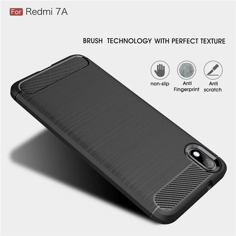 Чехол Thouport для Xiaomi Redmi 7A силиконовый чехол из углеродного волокна мягкий