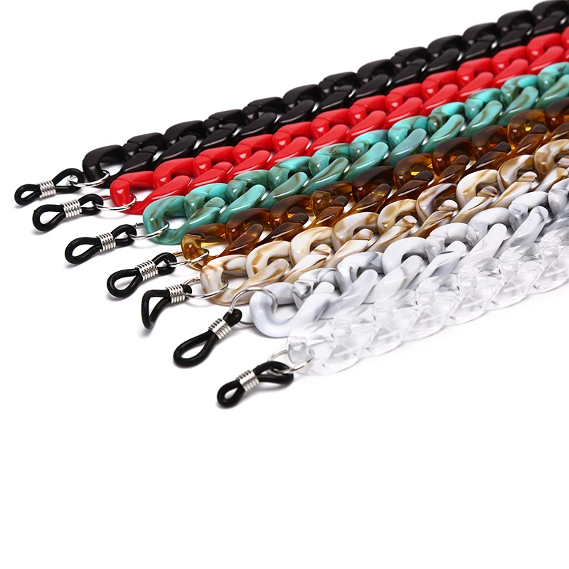 

Sunglasses Chain Lanyard Glasses Chain Acrylic Reading Glasses Hanging Neck Chain Eyeglasses Strap Summer