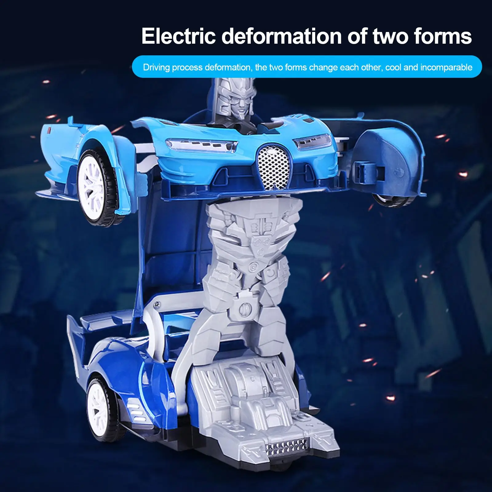 Детский робот трансформер модель спортивного автомобиля детская электрического