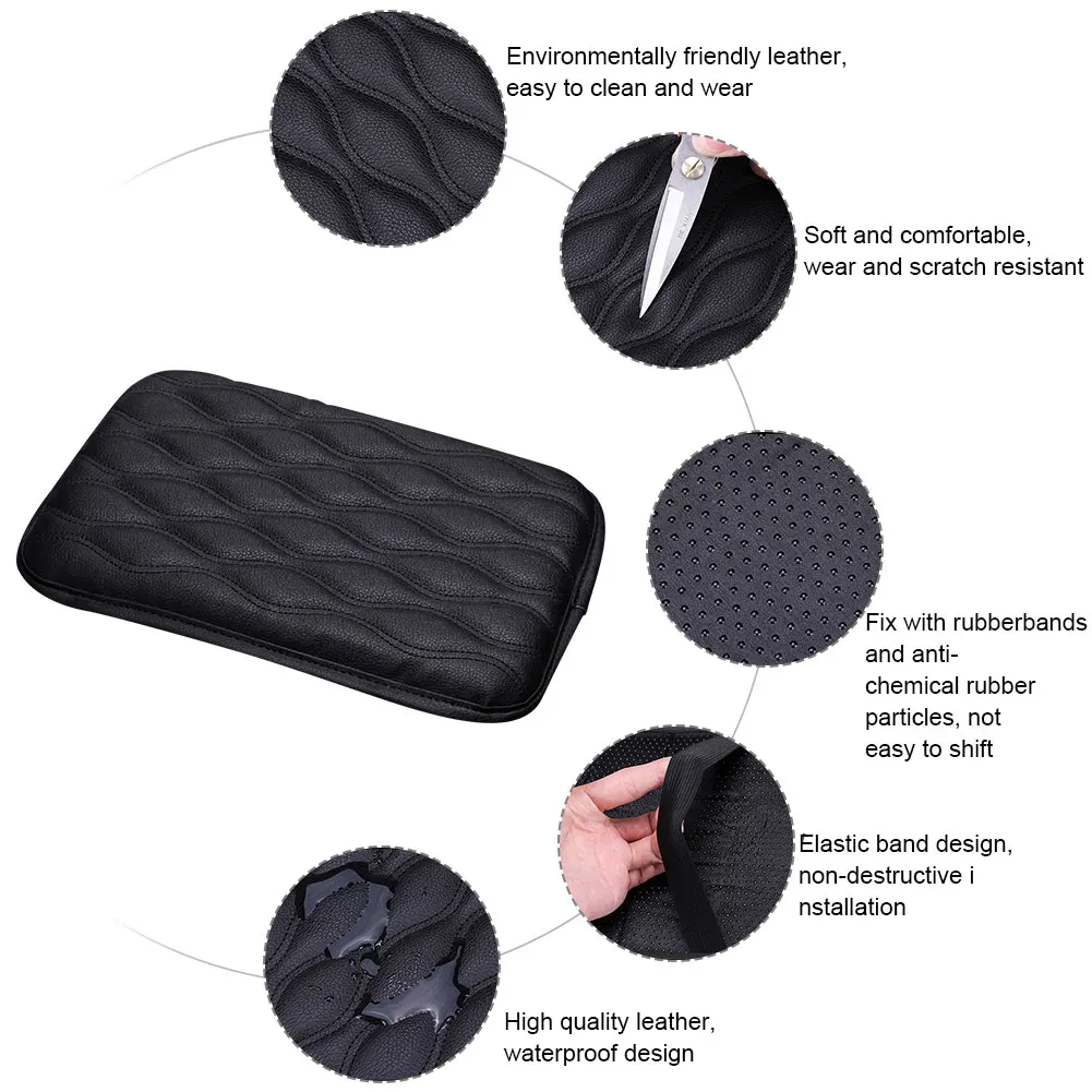 

Universal 5 ColorsTop Fashion Leather Car Armrest Pad Cover Used In Many Kinds Of Auto Accessorie Dropshipping Free shipping