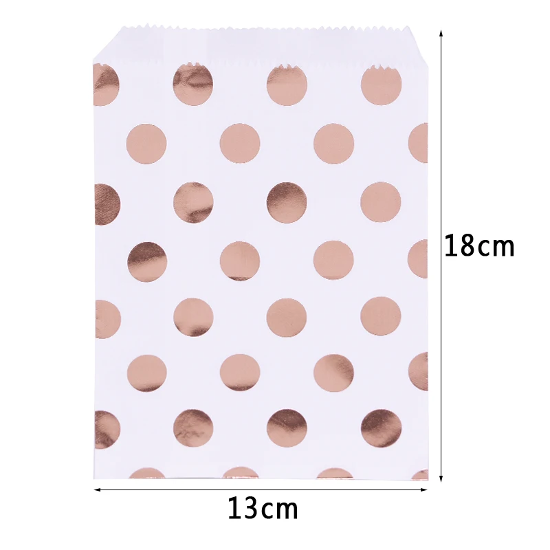

25 pcs kraft paper bags treat candy bag chevron polka dots bags for wedding birthday new year party favors supplies gifts bags
