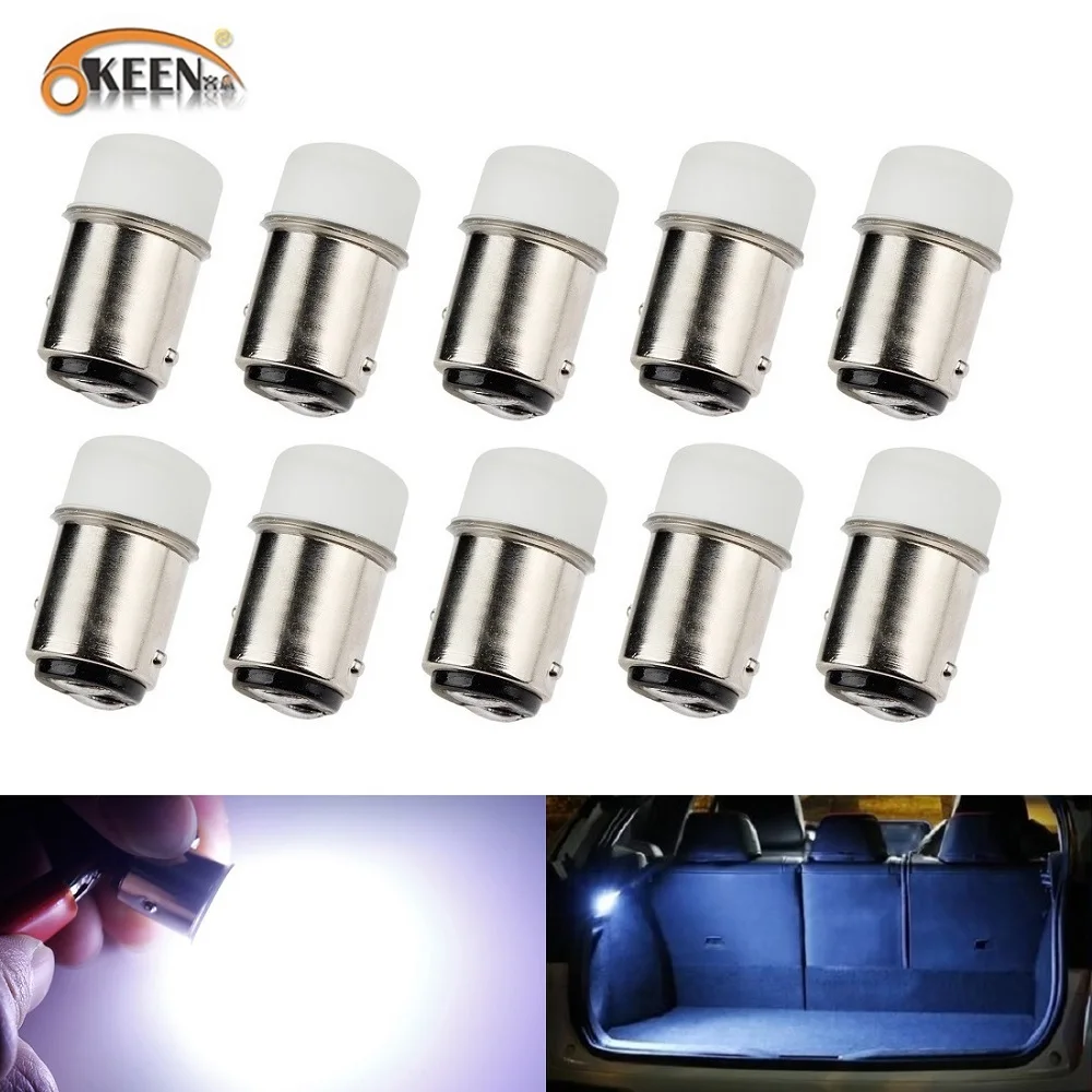 

OKEEN Wholesale Super Bright 5W 1157 P21-5W BAY15D LED Light Bulbs 3014 Chips Car Trunk Lamp Instrument Lights Interior Lighting