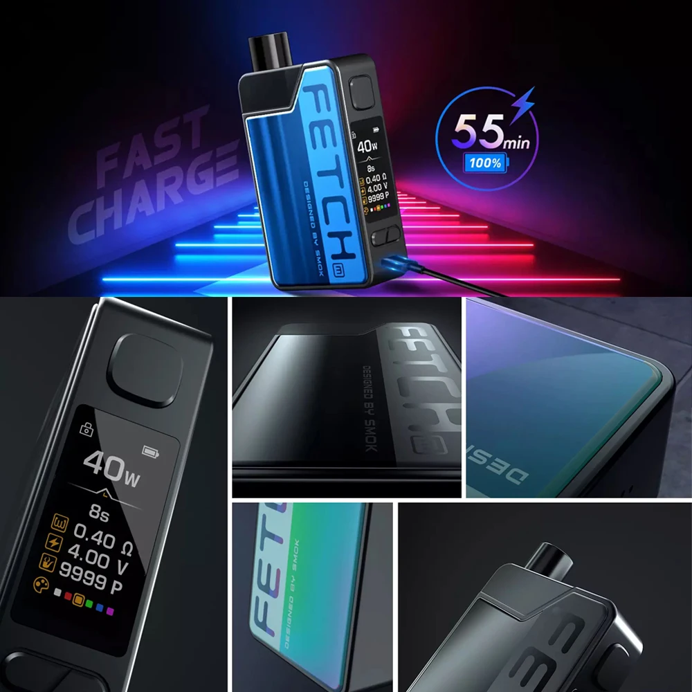 Оригинальный набор SMOK для мини-камеры 40 Вт 1200 мА/ч аккумулятор электронный об/мин