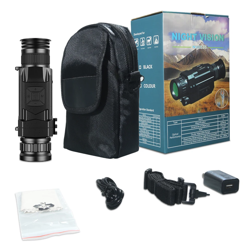 

Infrared (IR) Night Vision Device with LCD Screen Zoom Telescope Sight Riflescope Monocular For Hunting Searching record