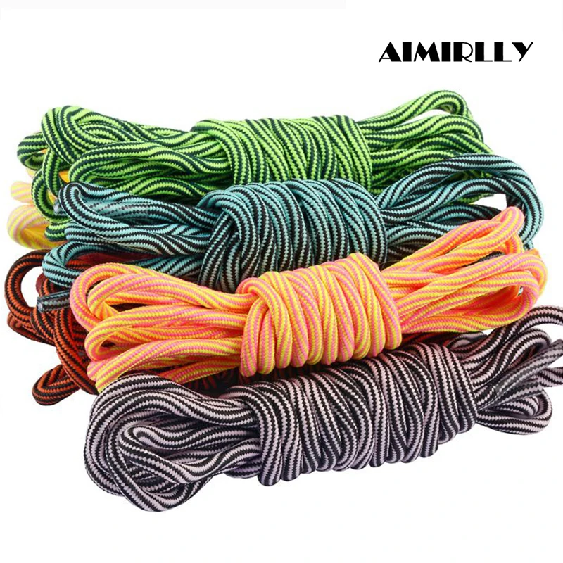 1 пара уличных спортивных круглых шнурков с волнистым узором для пеших прогулок