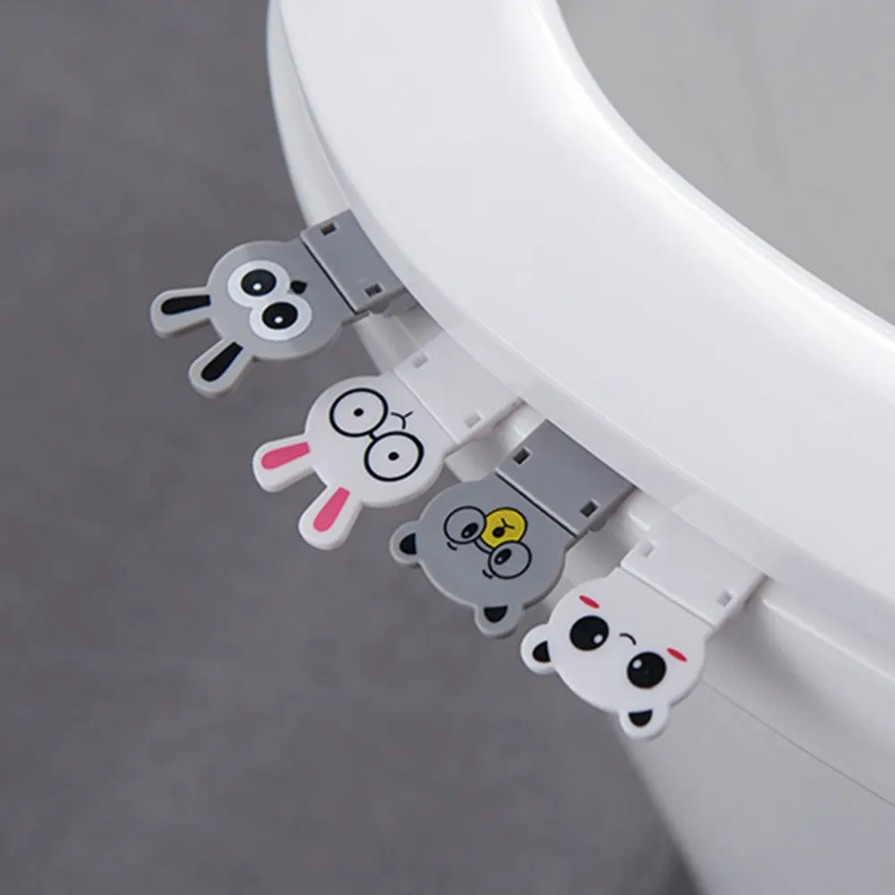 

8Pcs Creative Toilet Cover Lifters Bundled Toilet Seat Ring Lifters for Home