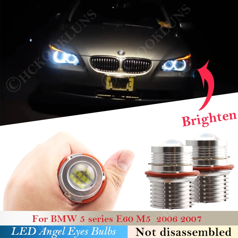 

120W pair LED Headlight Angel eyes bulb Halo Rings Light For BMW 1 5 6 7 X5 X3 Series E60 M5 E61 E39 E87 E53 E66 E83 E63 E64 E65