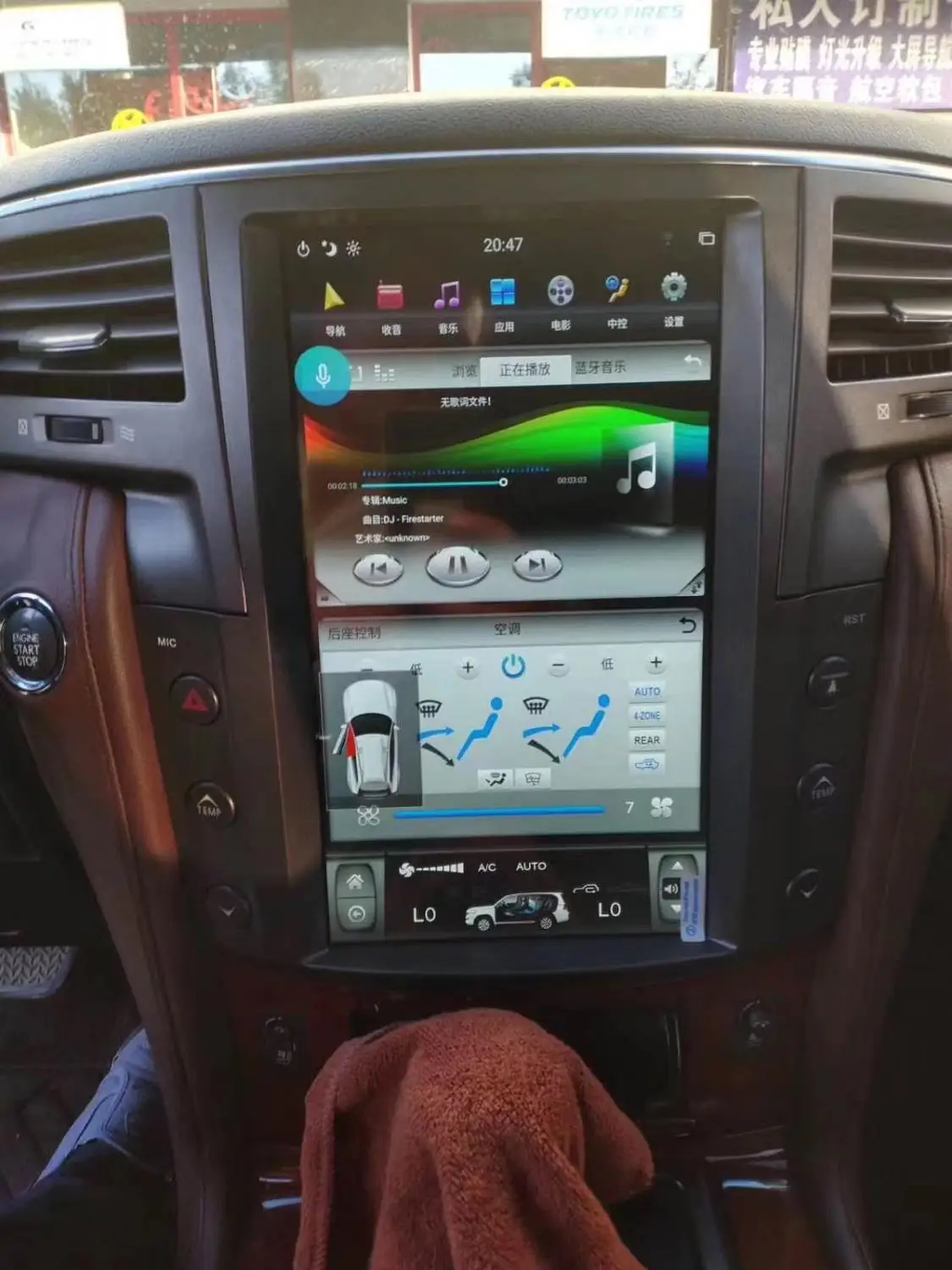 13," Встроенный carplay Android 8,1 4 Гб+ 32 ГБ Автомобильный мультимедийный радио плеер для Lexus LX570 2007- gps навигация без DVD плеера