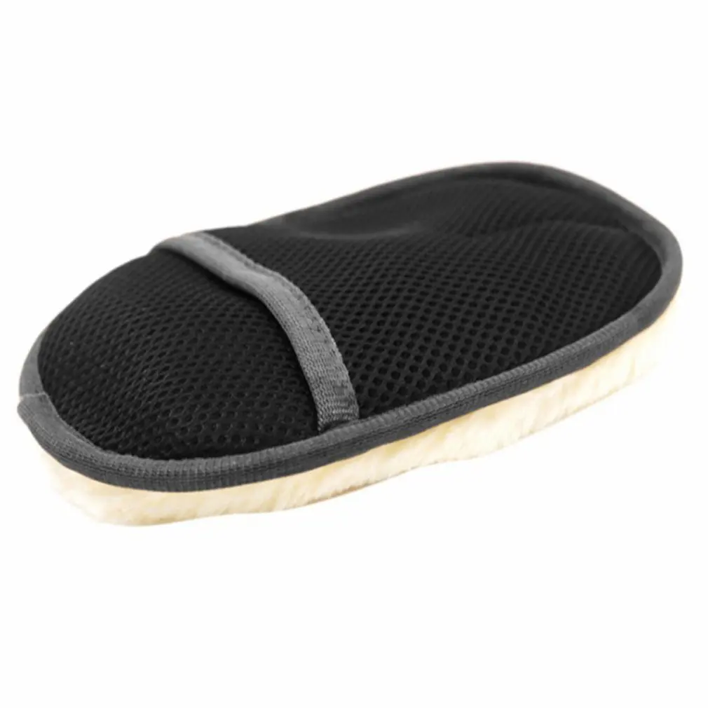 Имитация шерсти полировка и воск перчатки для мытья автомобиля двухсторонние