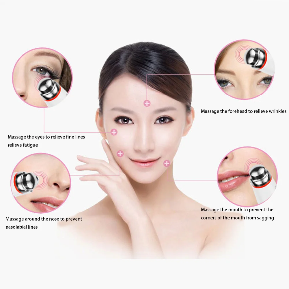 

Electric Vibration Heated Eye Massage Eye Wrinkle Massage Pen Dark Circle Removal Puffiness Removal Anti Aging Eyes Care