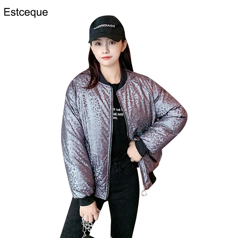 Пуховик женский с леопардовым принтом короткая зимняя укороченная куртка