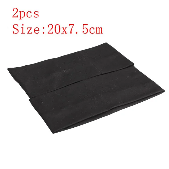 2pcs-2 1/2 шт., спортивные эластичные повязки для волос для йоги, спортивные принадлежности для йоги, танцев, байкеров, широкая повязка, стрейч-лента, хлопковая повязка для волос - Цвет: 2pcs-2