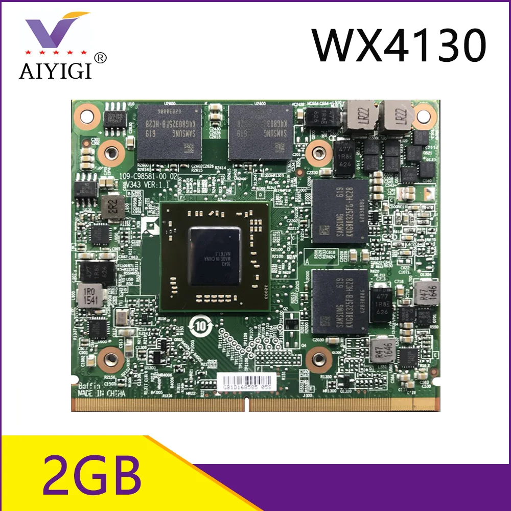 Оригинальная видеокарта FirePro WX4130 GDDR5 2 ГБ с X образным кронштейном для Dell Precision M7510