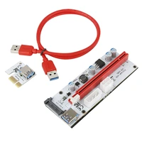 10pcs ver 008s usb3 0 express 1x 4x 8x 16x pci e riser ver008 extender riser adapter graphics card extender board mining cable