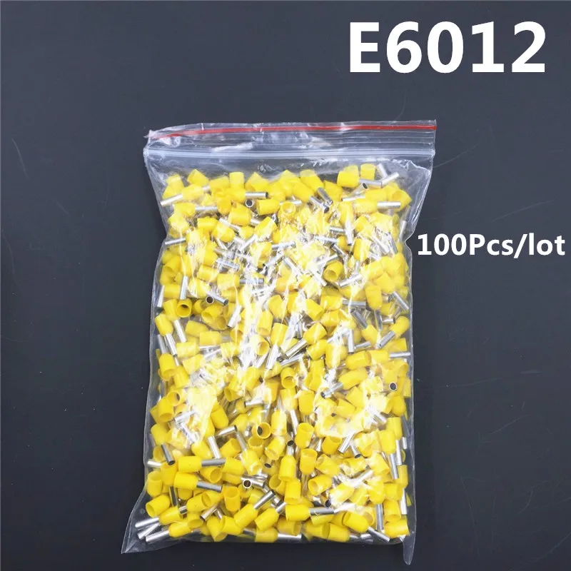100 шт. E6012 изоляционная Изолированная клемма 6 мм2 10awg Кабельный соединитель