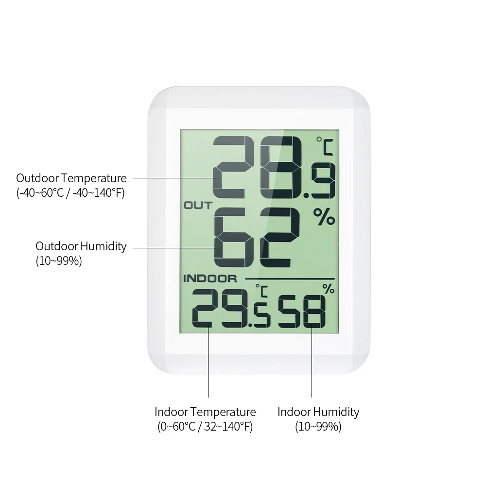 Беспроводной мини ЖК-цифровой термометр гигрометр датчик влажности