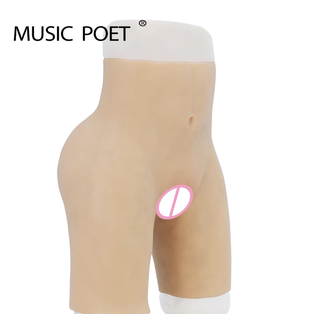 Силиконовые Реалистичные трусики для влагалища Трансвестит киска штаны