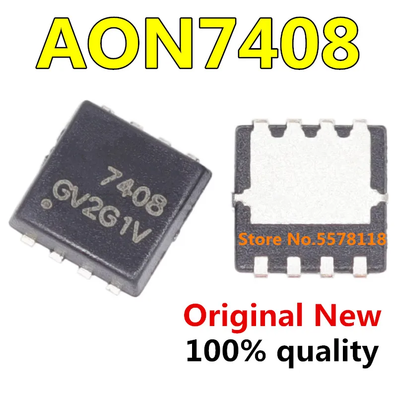 10 шт. AON7408 AO7408 7408 MOSFET QFN 8 новый оригинальный набор микросхем|Интегральные схемы| |