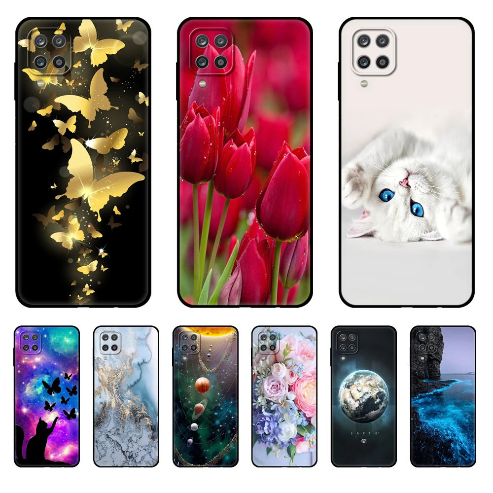 For Samsung A12 Case Soft Silicon Back Phone Cover For Samsung Galaxy A12 GalaxyA12 SM-A125F a125 Bag Bumper 6.5