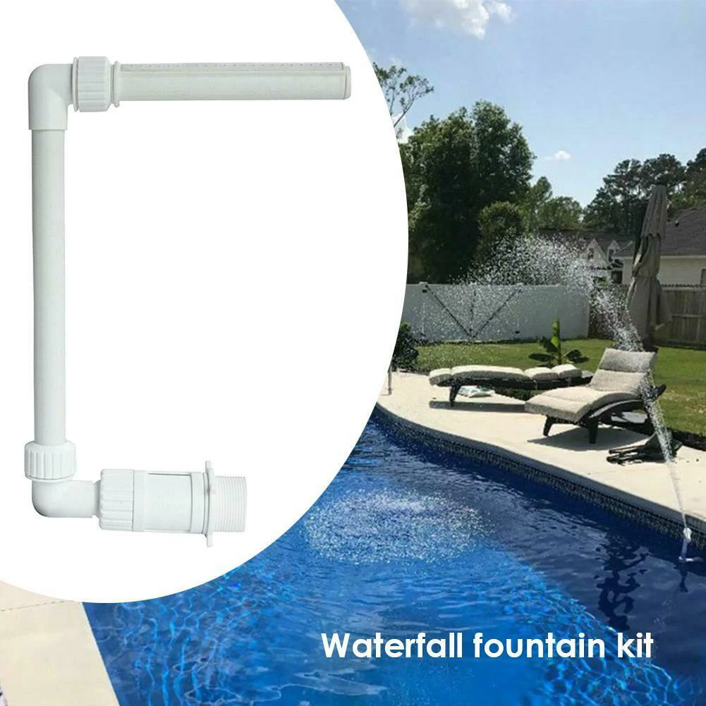 Kit de fuente de cascada ajustable para Piscina, herramienta de pulverización de agua para jardinería, PVC, accesorios Zwembad