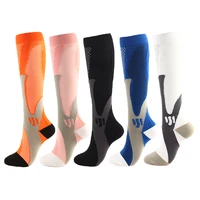 moda mulaya quality compression stockings menwomen leg support elastic varicose veins socks kneehigh elastic sports outside