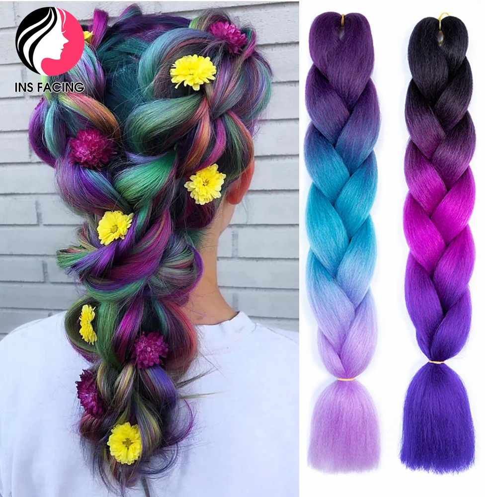 

Синтетические косички для волос, 24 дюйма, для женщин и детей