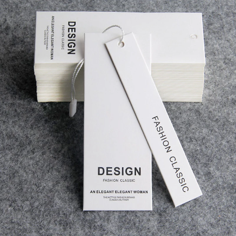 Женская бирка для одежды индивидуальный дешевый дизайн печать имени логотипа