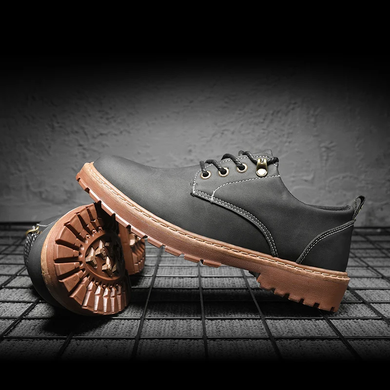 Осенний британский стиль обувь на плоской подошве мужская модная классическая