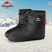 naturehike goose down slippers ultralight indoor warm long journey sleeping bag accessories camping outdoor 4 9