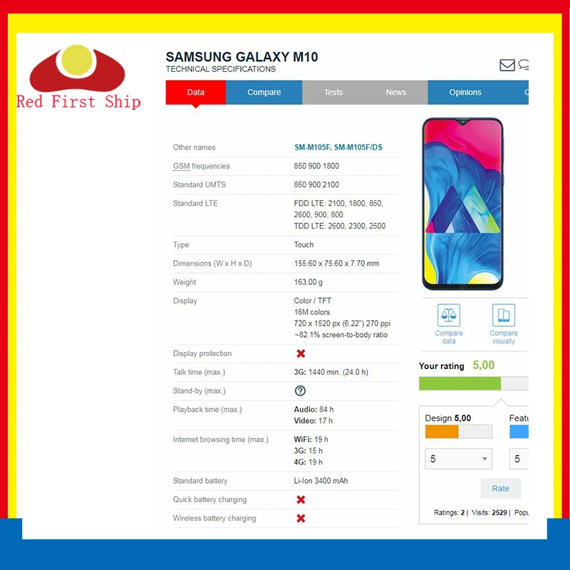 Оригинал для Samsung Galaxy M10 M105 M105F SM ЖК дисплей кодирующий преобразователь сенсорного