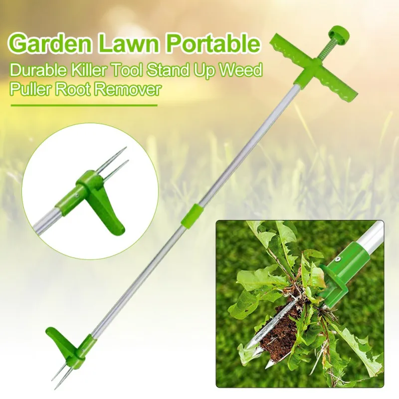 

Claw Weeder Aluminum Garden Lawn Weed Puller Portable Durable Killer Tool Long Handle Outdoor Manual Lightweight Root Remover