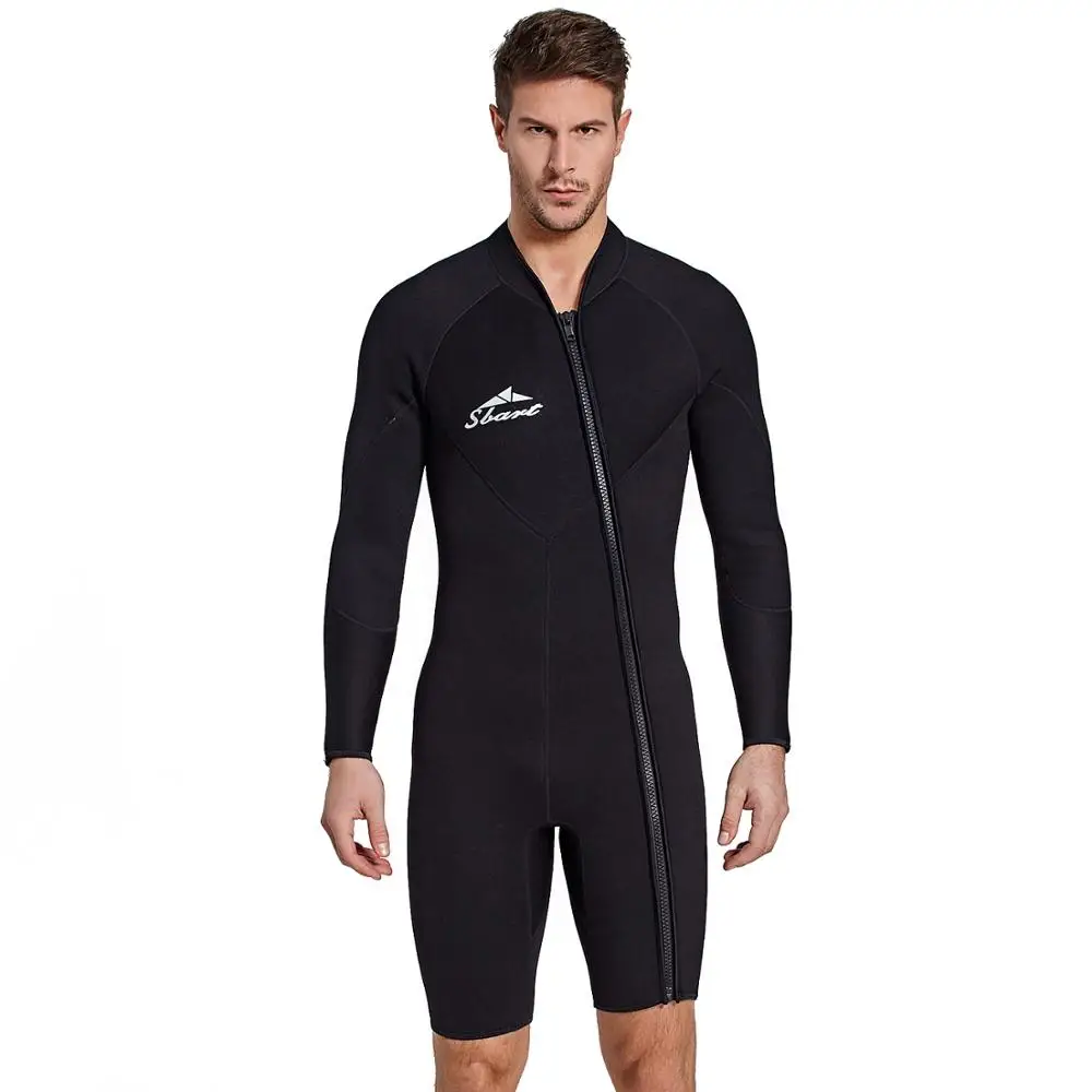 Слитный купальный костюм SBART неопреновый Мужской гидрокостюм с длинным рукавом 3